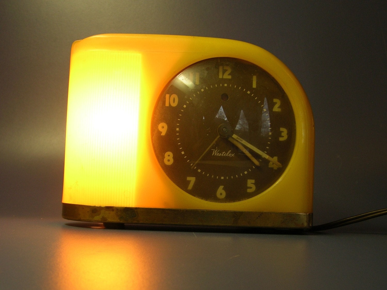 Vintage Bakelite Westclox Moonbeam Alarm Clock On Sale Was