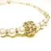 Pearl Necklace Silver Jewelry Handmade Wedding Mother of the Bride Crystal Jewellery Princess Retro Glamour Timeless