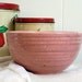 Vintage McCoy pink speckled mixing bowl//SPECIAL MOVING SALE