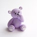 lilac teddy bear