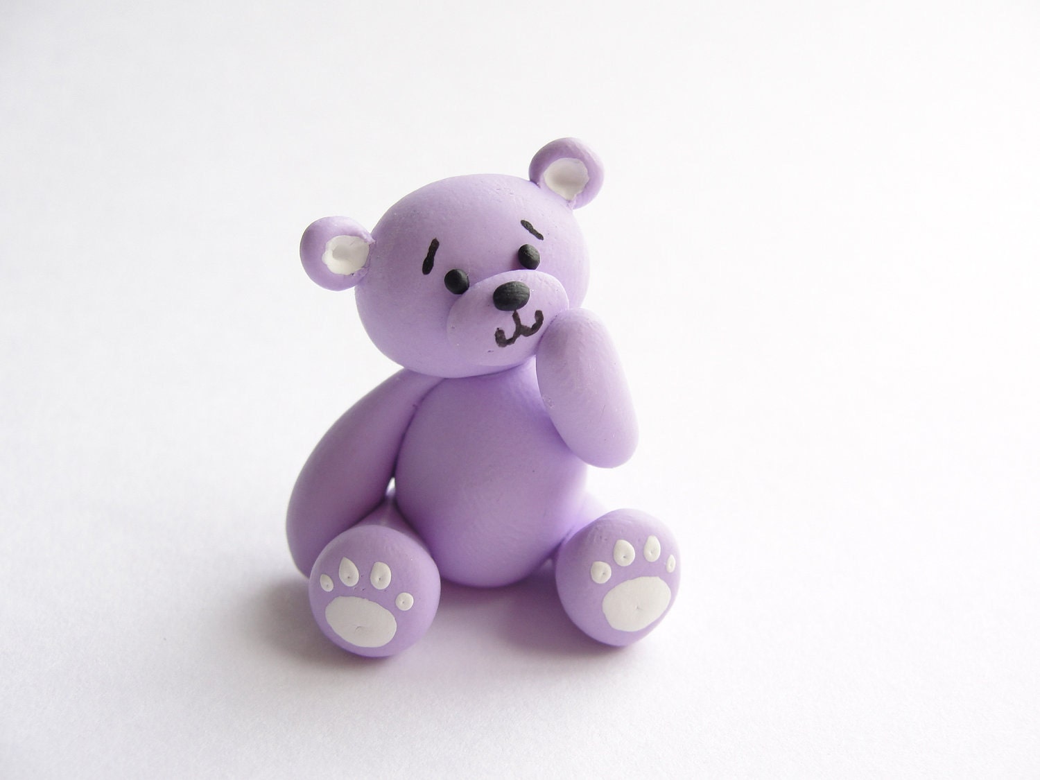 lilac teddy bear