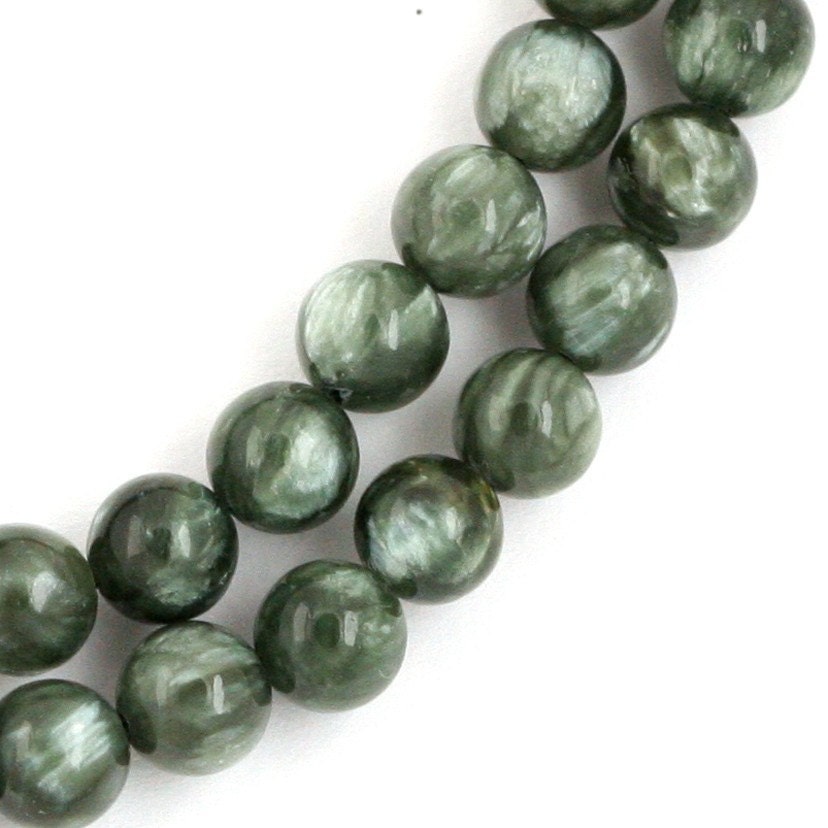 Seraphinite Beads 6mm Round