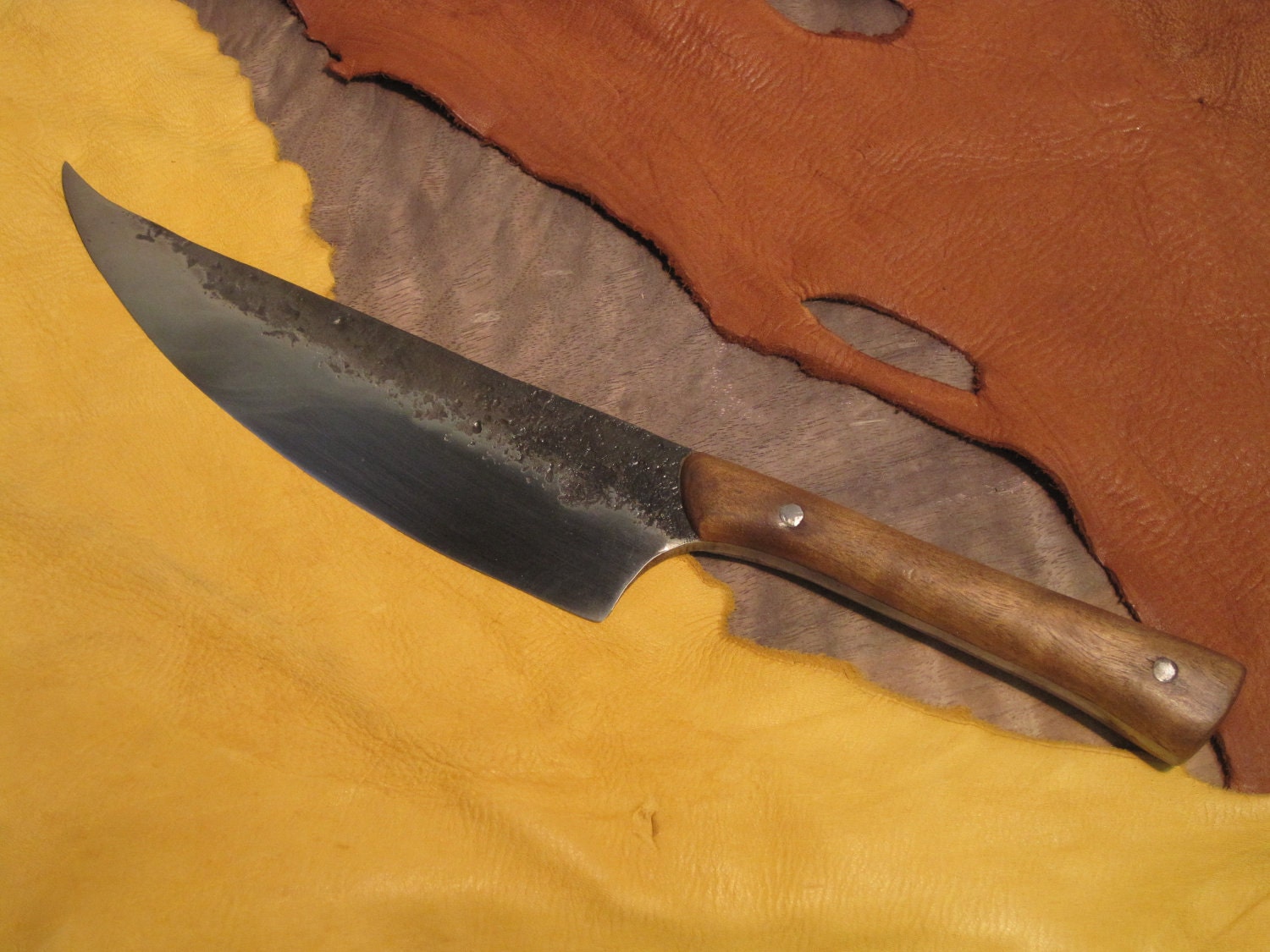 Hand Forged Rustic Kitchen Knife 2