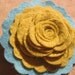 Honey mustard brooch