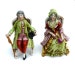 Antique Figurine Pair Porcelain Collectible Germany Seated Couple