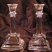 Vintage Glass Candle Sticks