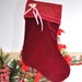 Christmas Stocking - Roses and Red Velvet
