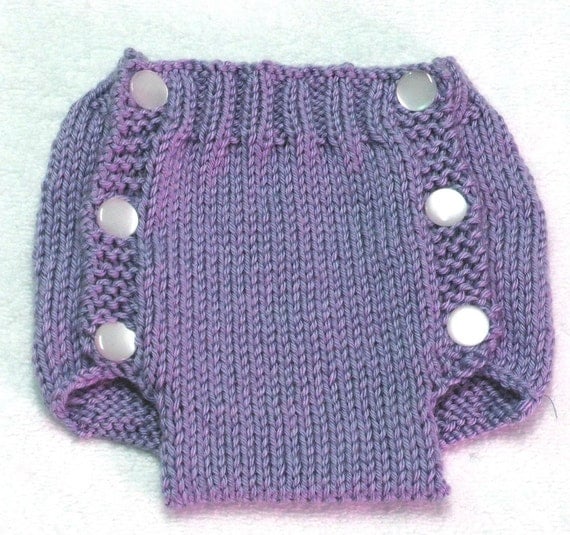 Diaper Cover Knitting Pattern PDF Medium 3 to 6 Months