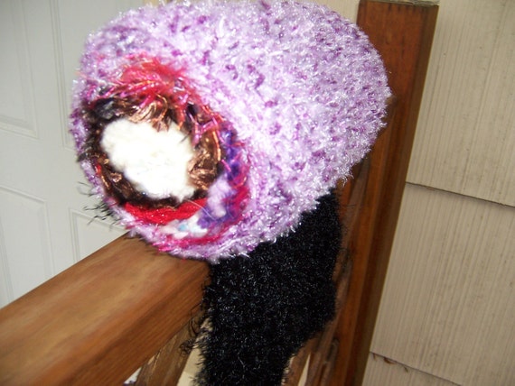 Ugliest Knitted Scarf on Etsy Ugly Knit Scarf Multicolor