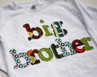 Big Brother Shirt, Big Bro Shirt, Sibling Shirt, Big Brother T-Shirt, Big Little Shirts - Choose Shirt Color and Sleeve Length