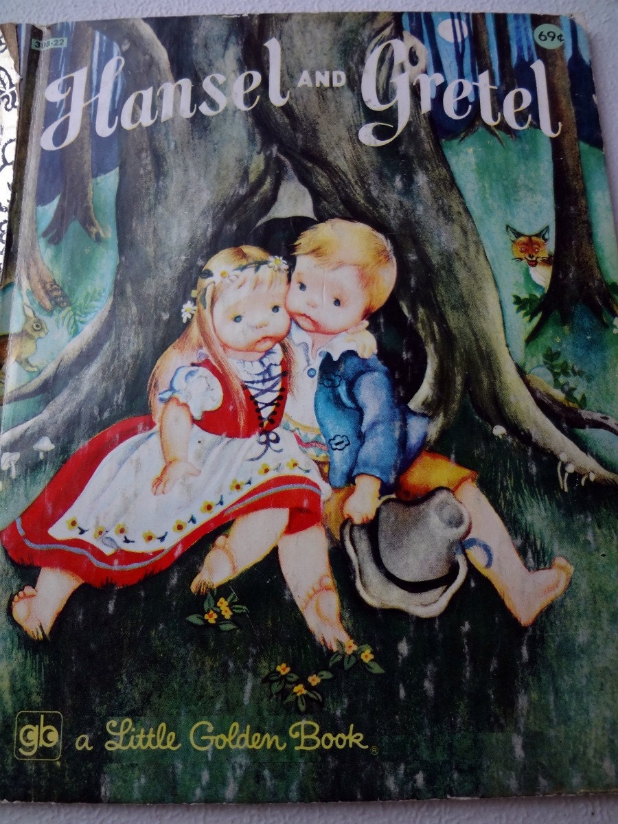 Vintage Little Golden Book Hansel and Gretel 1980