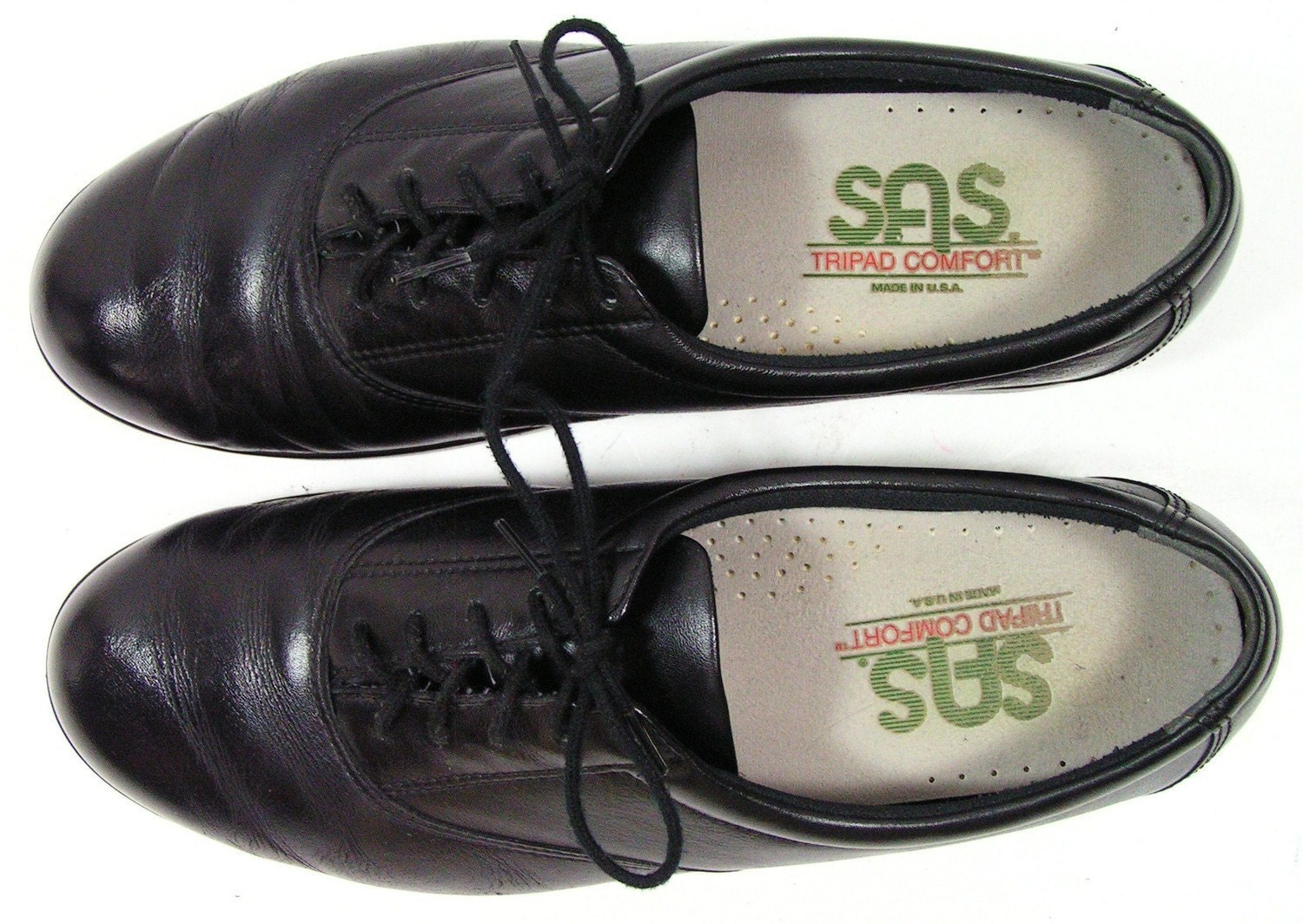 sas tripad comfort shoes womens 9.5 M B black leather walking
