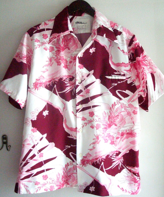 70s Vintage Tori Richard Hawaiian Shirt Large