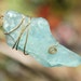 Ancient Roman Glass Large Pendant. Aquamarine Seaglas Pendant. Large Frosted Aqua Glass Pendant. Wire Wrapped Glass Pendant..One Of A Kind.
