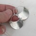 Silver Crescent Earrings. Minimalistic, Handmad Brushed. Sterling Earrings. Modern Contemporary Chic Earrings. Birthday-Christmas Gift