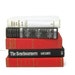 Vintage Book Set in Red White Black for Home Decor, Wedding Decoration or Photography Prop