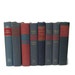 Blue Red Vintage Books Books for Photography Prop Instant Library Home Decor Table Setting
