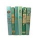 Turquoise Green Aqua Decorative Books for Wedding Decor , Photo Prop , Vintage Photography Prop