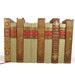 Brown Tan Decorative Books, Vintage Photo Props, Vintage Wedding Decor