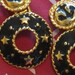 Black and Gold Nautical Earrings