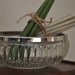 Leaded Crystal Bowl with Silver Rim from England / Cut Glass / Perfect Size for Salads