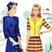 1940s Bust 30 Misses Dress Shirtwaist Day Three Quarter Sleeve vintage sewing pattern McCalls 4562 c 1942 40s