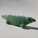 Crochet crocodile toy amigurumi animals toy plushies doll Chris the crocodile handmade Green alligator animal plush