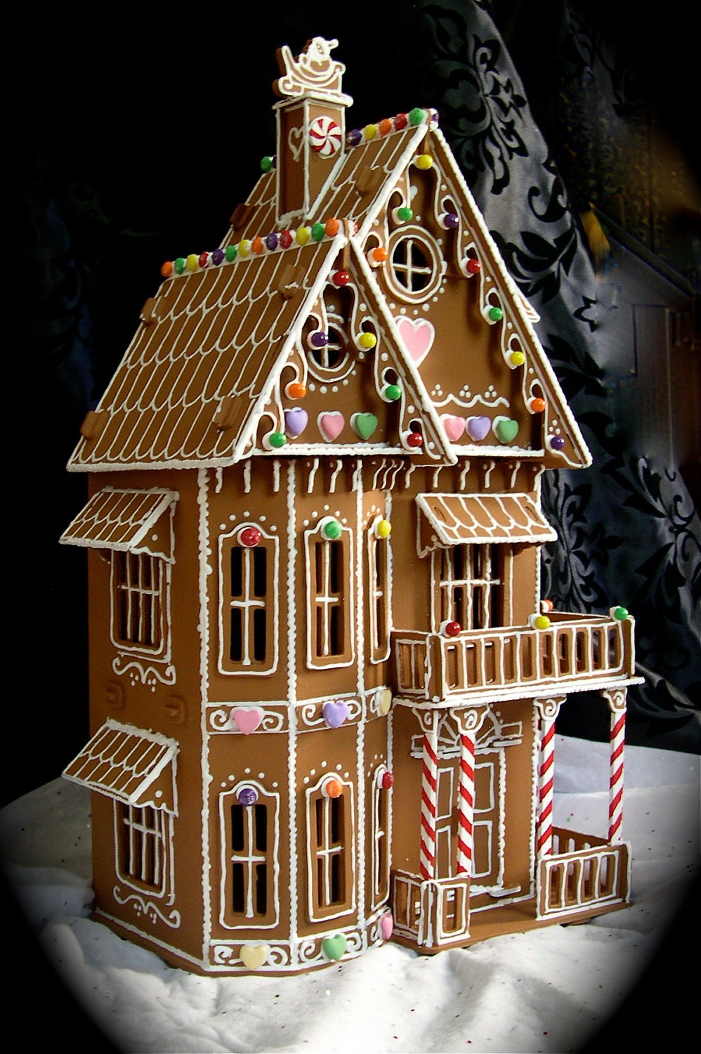 Faux Gingerbread House in the Victorian style by janiechampagnie