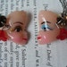 Together we are one - Doll - Face - Friendship - Lovers - Eye shadow - Necklace - Jewelry - Vintage