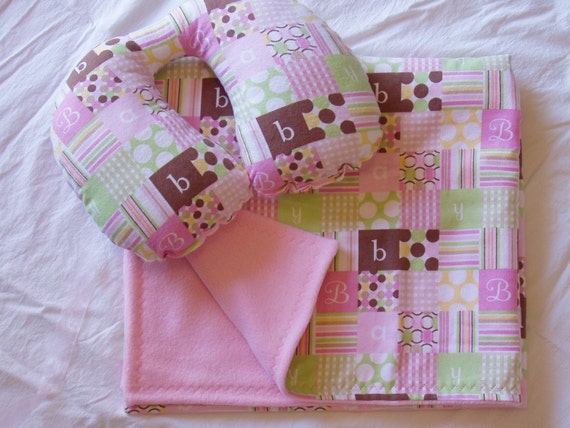 Travel Pillow - Blanket, Infant Neck Support - Combo Set
