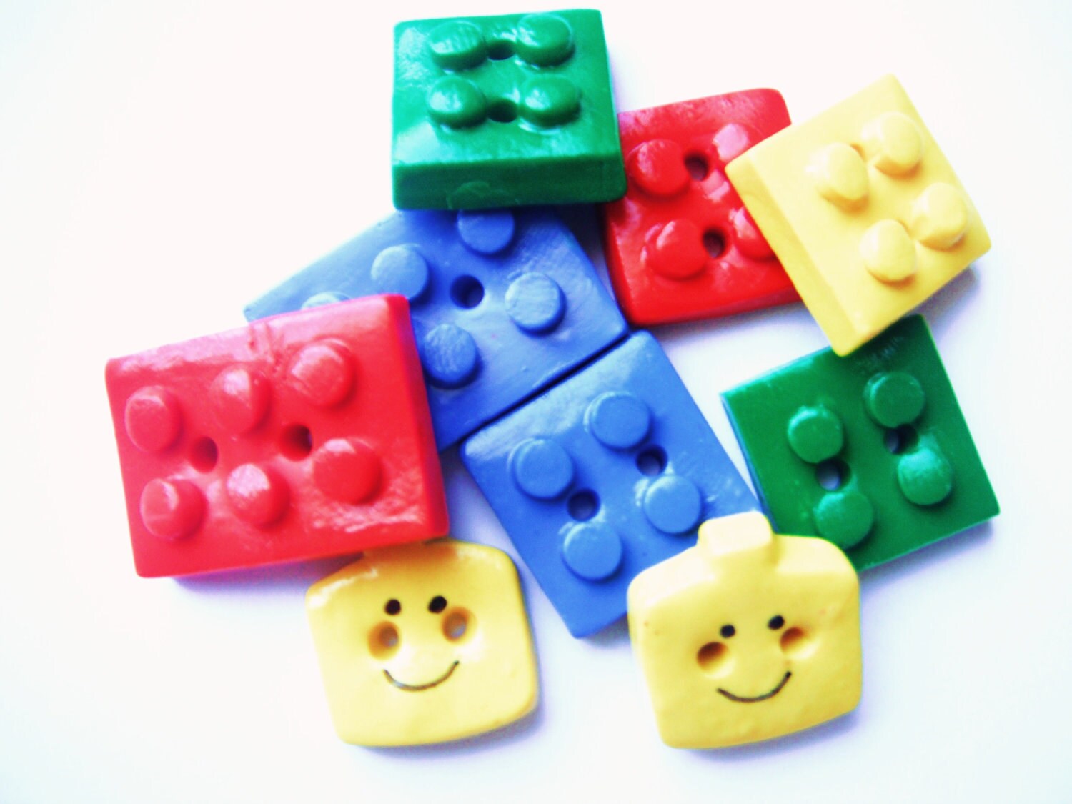 Button Legos handmade polymer clay buttons 9