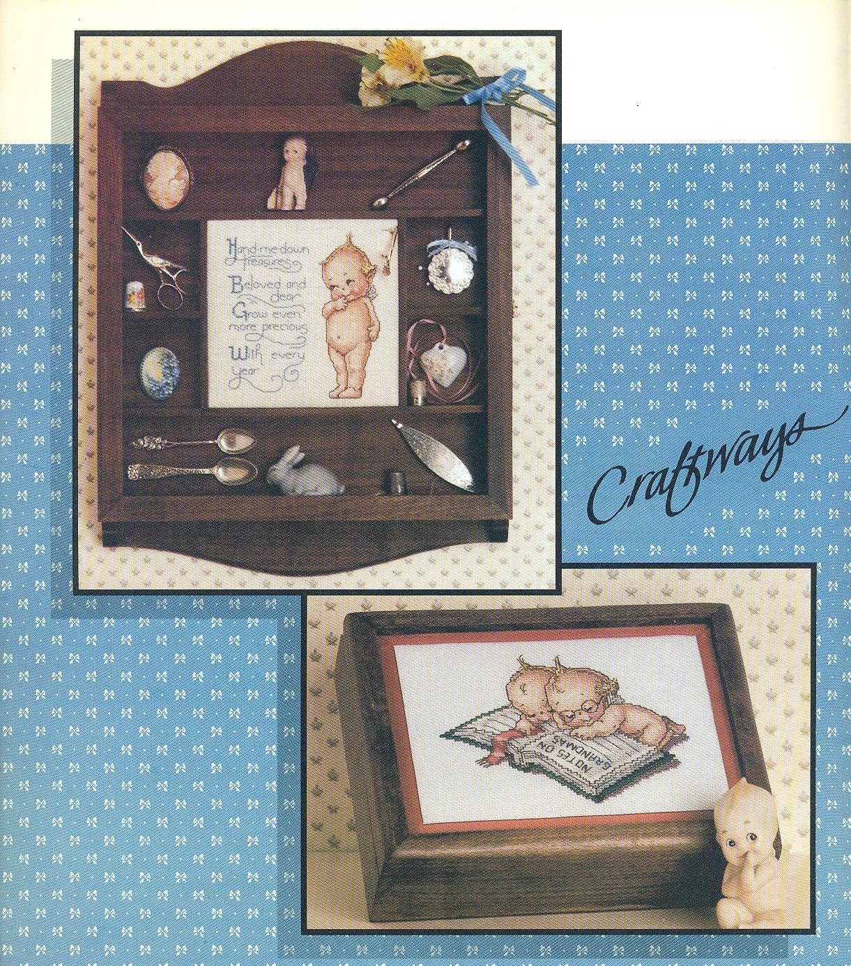 KEWPIES Counted Cross Stitch Book with Licensed Rose