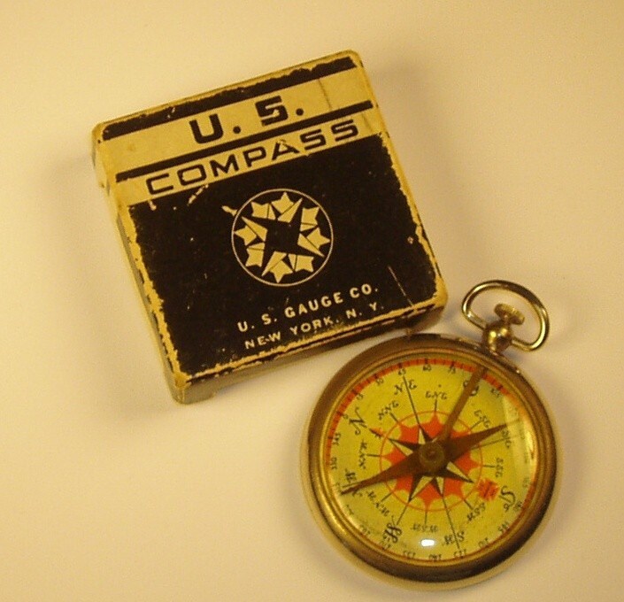 Vintage U.S. Gauge Company compass