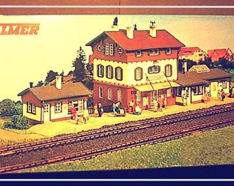 HO Scale Vollmer Station Stockheim train station RARE - 68A