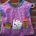 Pink & Blue Birdies Art/Cooking/Gardening Smock