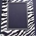 Set of 6 Picture Frame Mat Double Zebra Print Black and White Animal Print 8x10 for 5x7 Photo or Art Custom Cut Rectangle