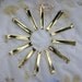 12 Simple Barrettes gold tone decorate your own