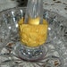 Yellow Bakelite Ring Deep Carved