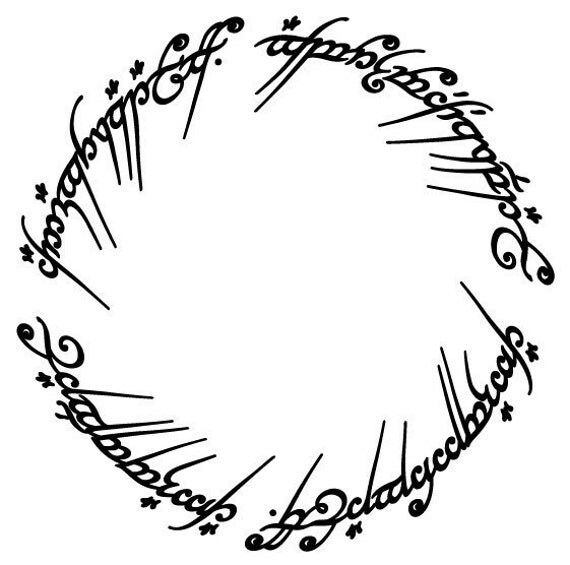 Items similar to Lord of The Rings Vinyl Decal Sticker For Car Wall