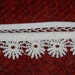 RESERVED for Cathy Pretty Vintage White Cotton Daisy Trim 3/4" Wide 2 Yards