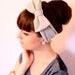 Grey Bow Head Wrap