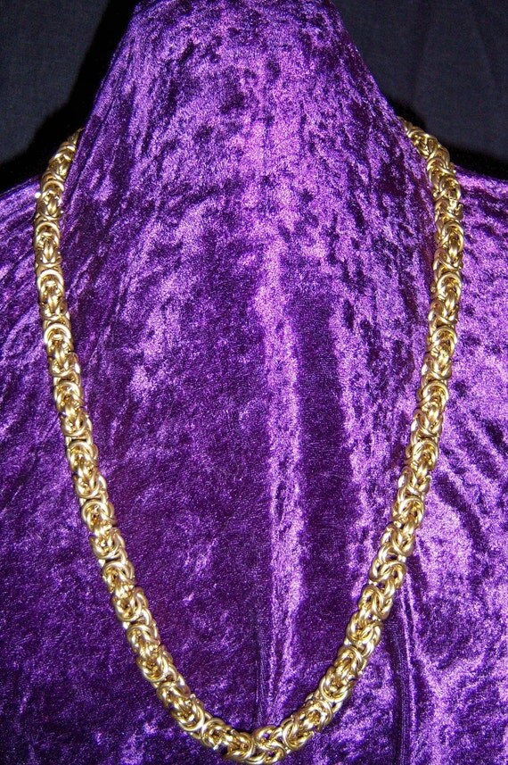 Byzantine Brass Knights Chain SCA by ThePurpleNeedles on Etsy