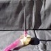 Reserved for M from TeaTimesCreations the Support Spindle and carry case for hand spinning yarn brass and ball bearings by Royale Hare