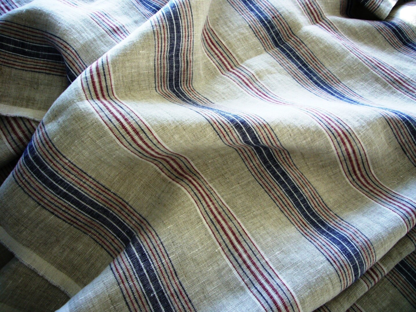 Linen fabric French style striped Riviera Reserved