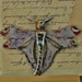 Handmade Raku Dragonfly Art Nouveau Style 3 1/2 inch