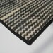 Chevron Black and Ivory Sisal Rug - Modern Miniature - Dollhouse Size