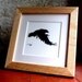 Crow original charcoal sketch, halloween, black and white