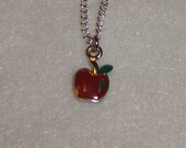 Items similar to Amy Pond Apple Necklace on Etsy