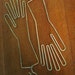 Wire 1930s metal glove hand forms