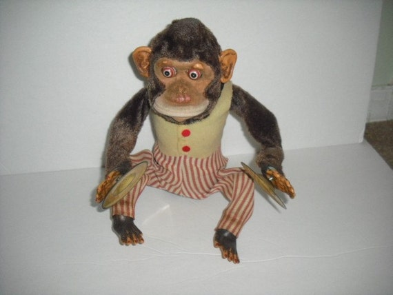 old clapping monkey toy